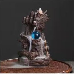 Dragon backflow incense burner